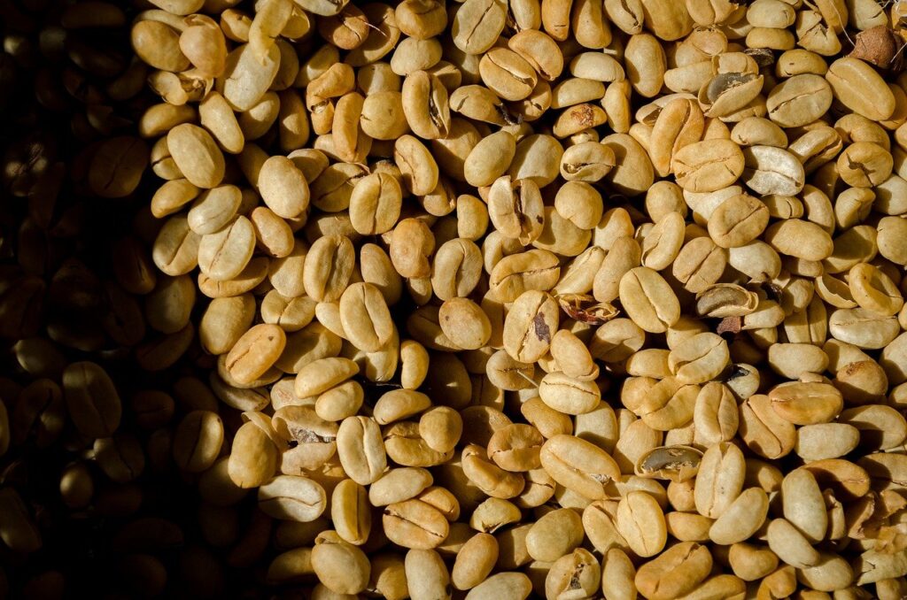 ナチュラルプロセスで精製されたコーヒー豆